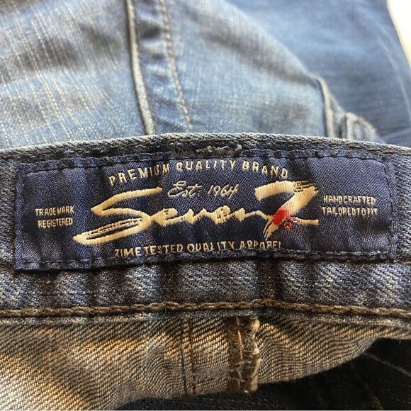 Seven 7 Straight Leg Jeans Size 38 - Picture 3 of 16